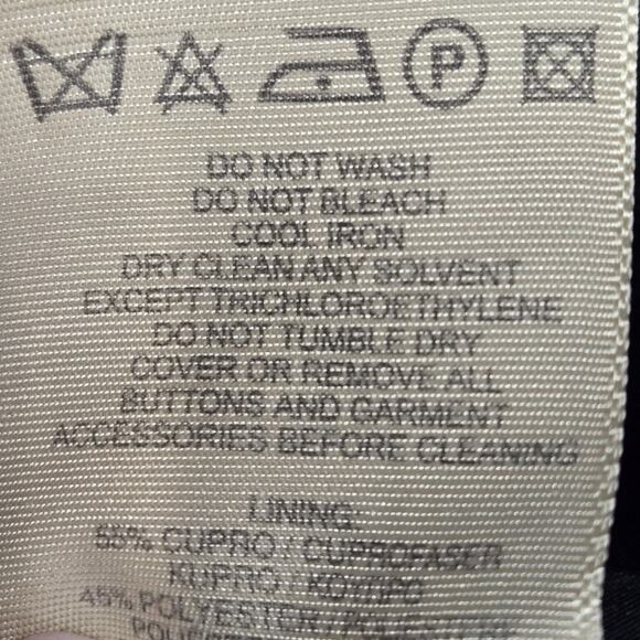 Burberry London Lightweight Military Jacket Women 4 XS Navy Blue Preppy Academia - Picture 7 of 12